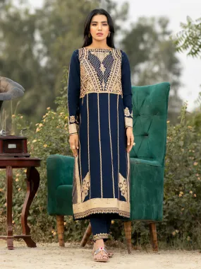 2 Piece Khaddar Suit-Pasted (Unstitched)