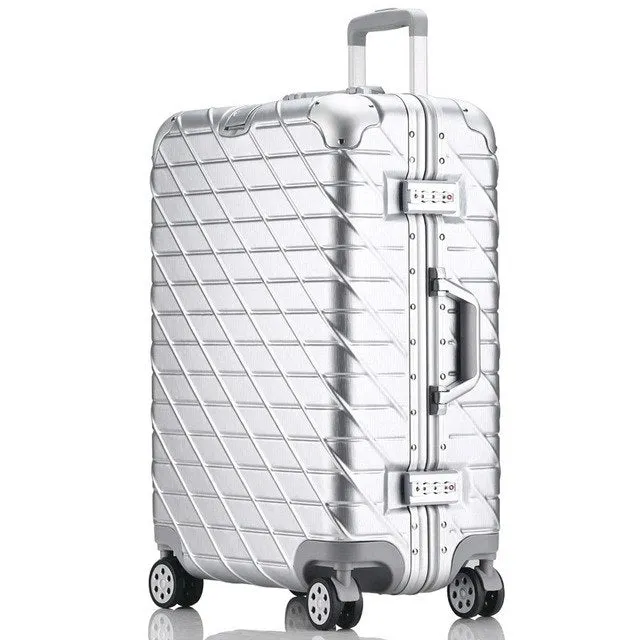 20 "24" 26 "29" Inch Aluminum Frame   Pc   Abs Hardside Luggage, Vintage Rolling Suitcase,