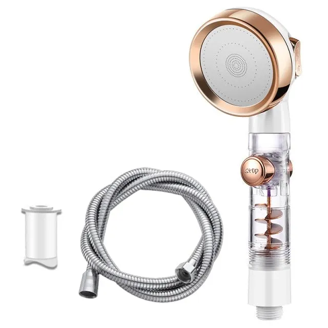 3 Mode Adjustable Filtering Rainfall Shower Set with Hose and Bracket