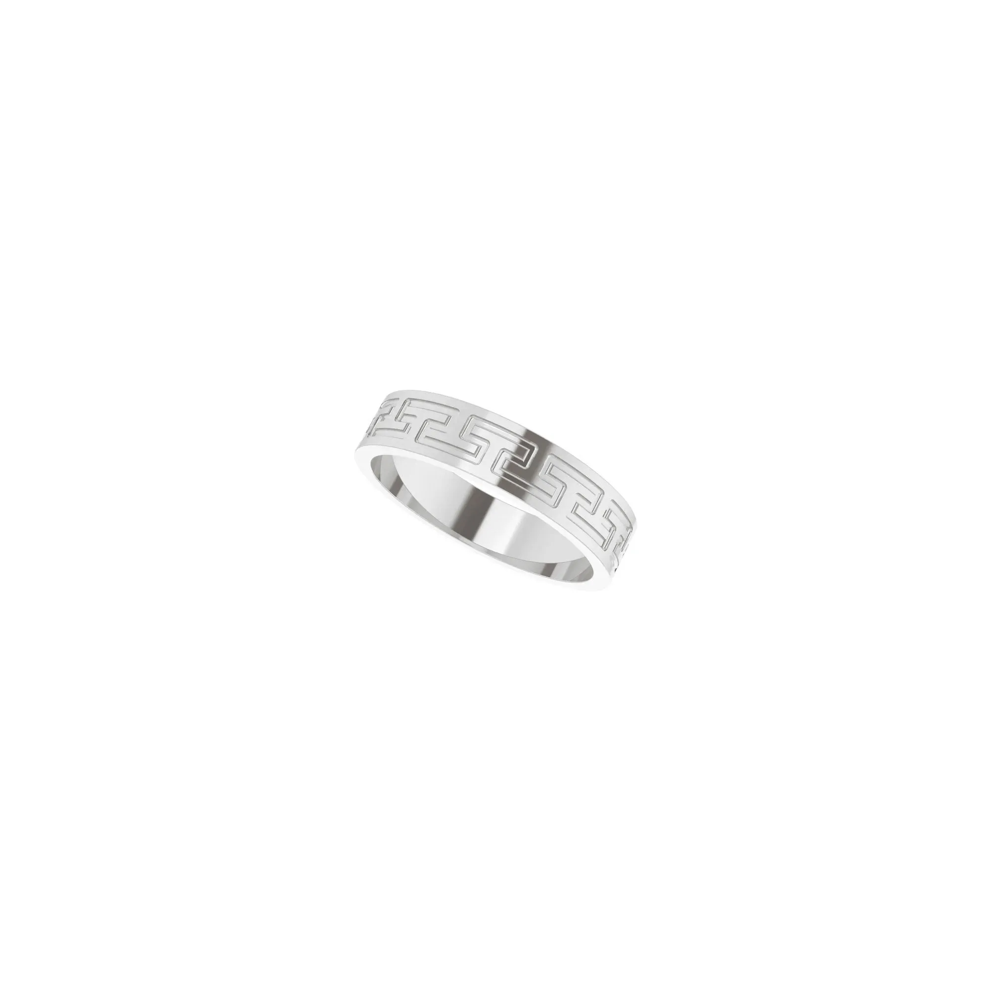 5 mm Greek Key Eternity Ring