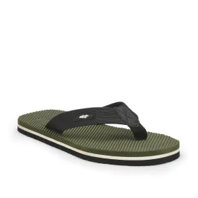 A-HA Casual Olive Green Flip Flop For Men JTN-03 By Liberty