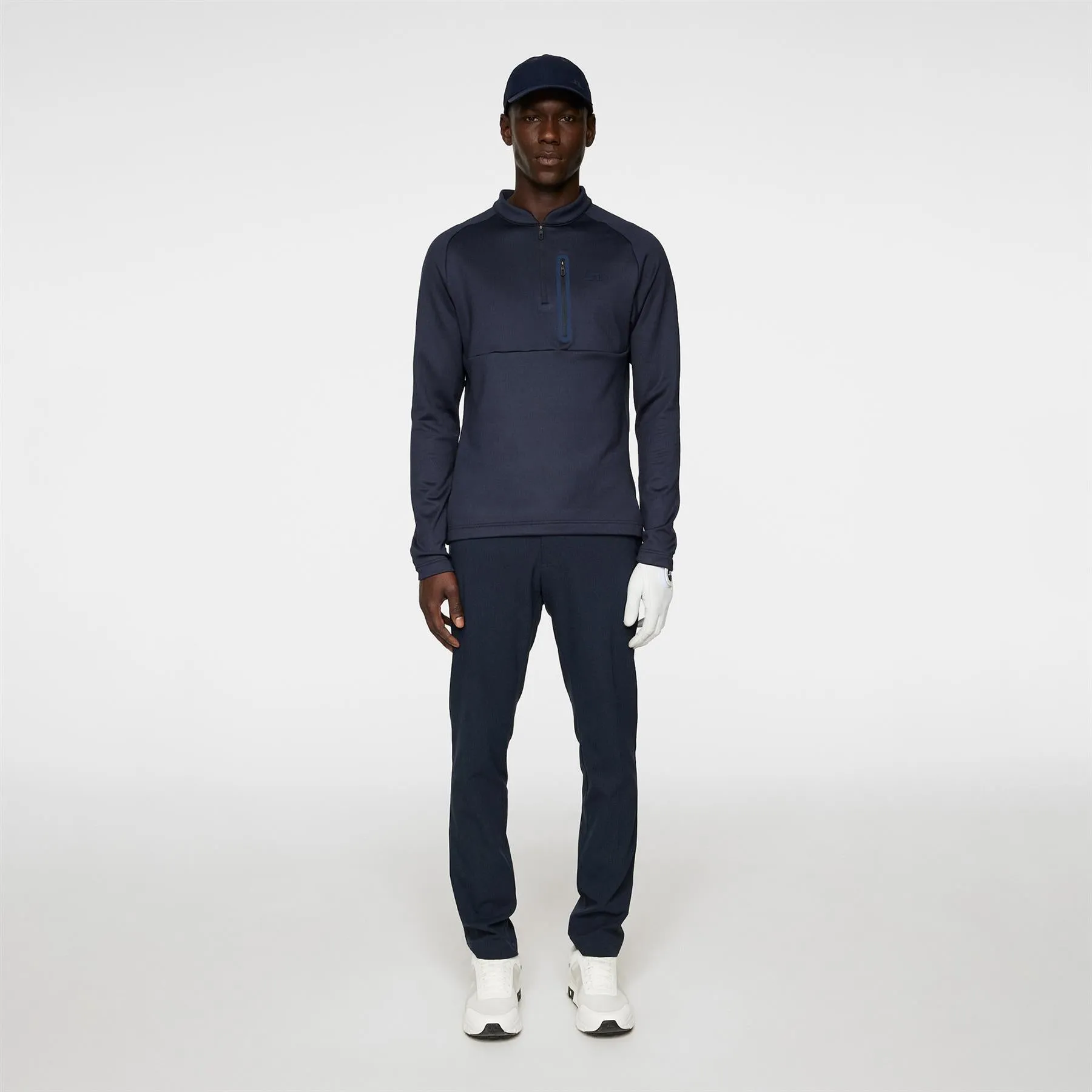 Adam Quarter Zip Mid Layer JL Navy - AW24