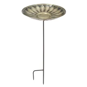 African Daisy Bird Bath with Stake