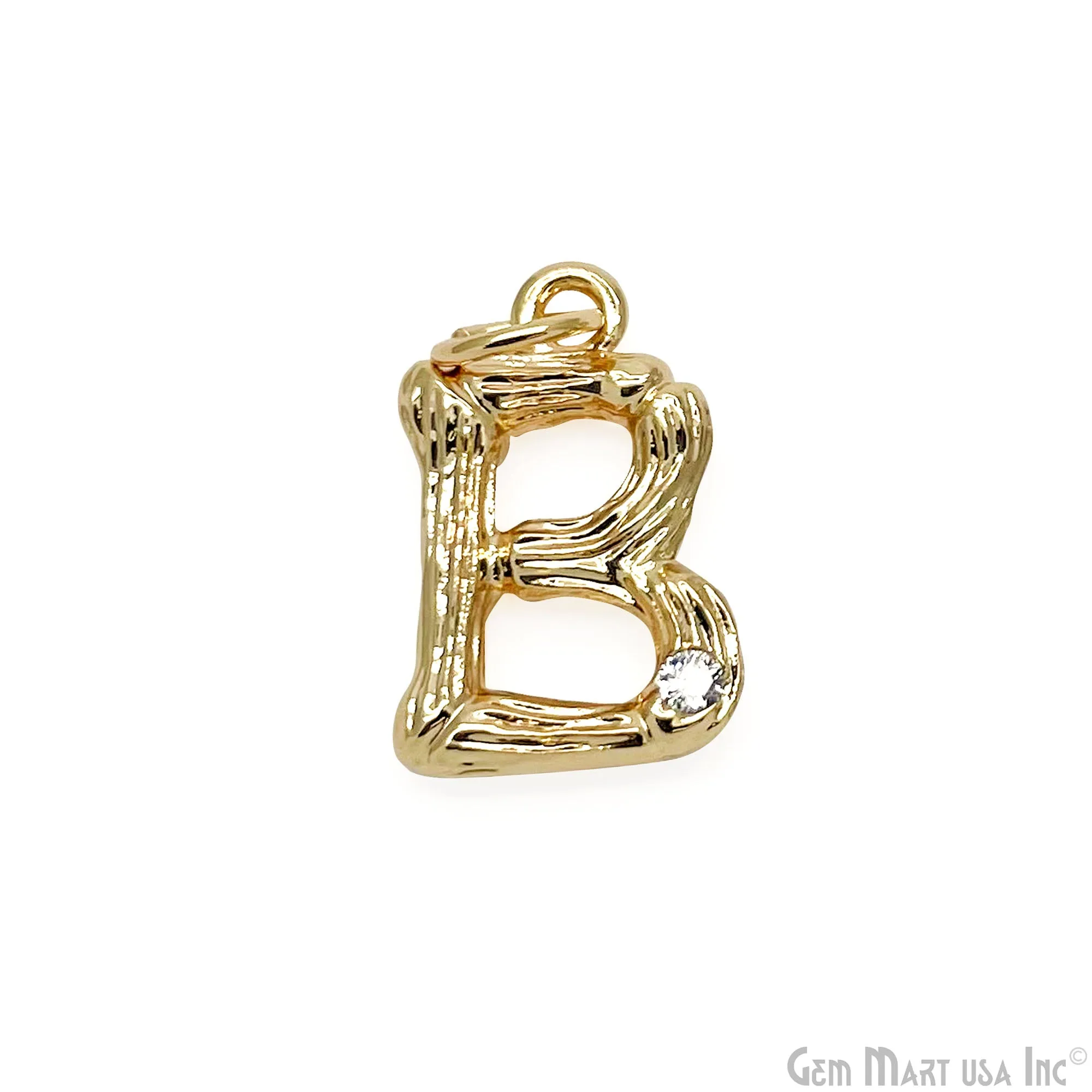 Alphabets 15mm Single Bail Pendants, Letter Charms, Personalized Necklace