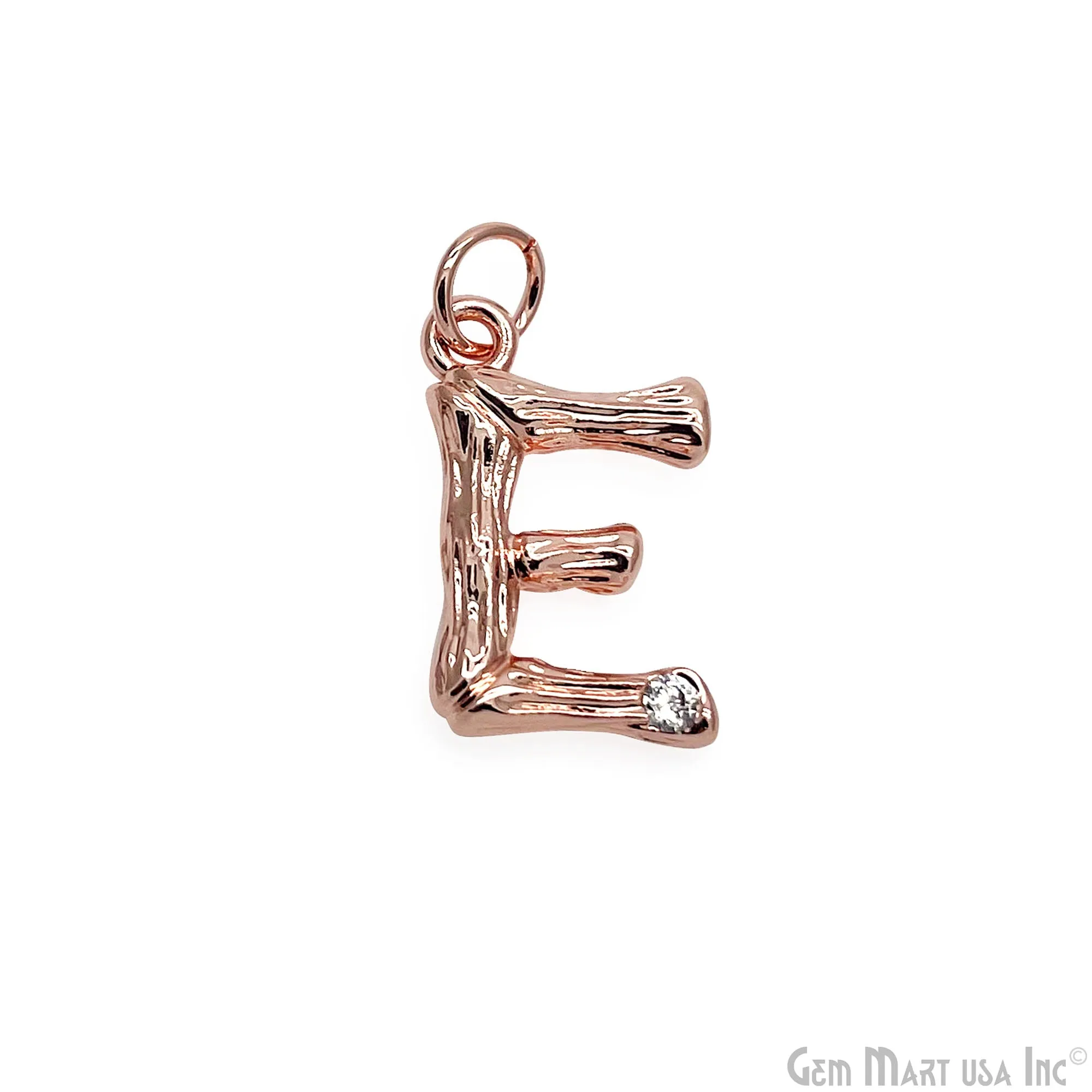 Alphabets 15mm Single Bail Pendants, Letter Charms, Personalized Necklace