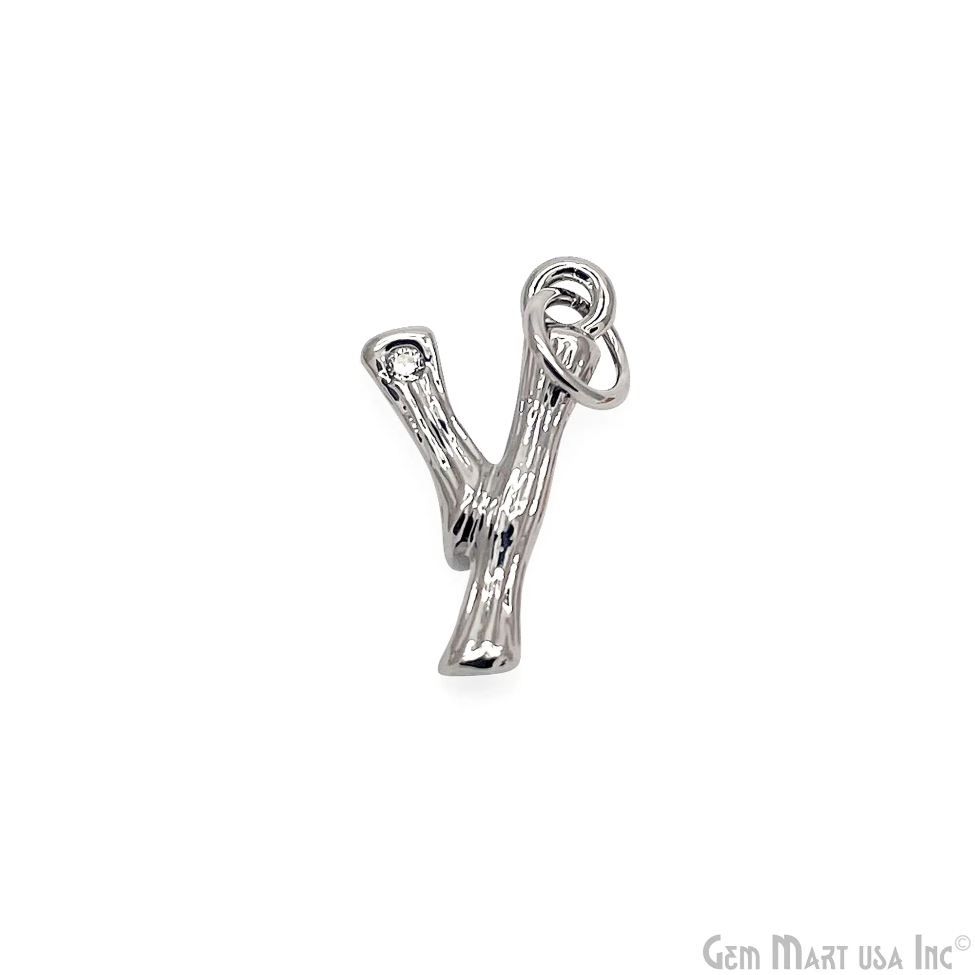 Alphabets 15mm Single Bail Pendants, Letter Charms, Personalized Necklace