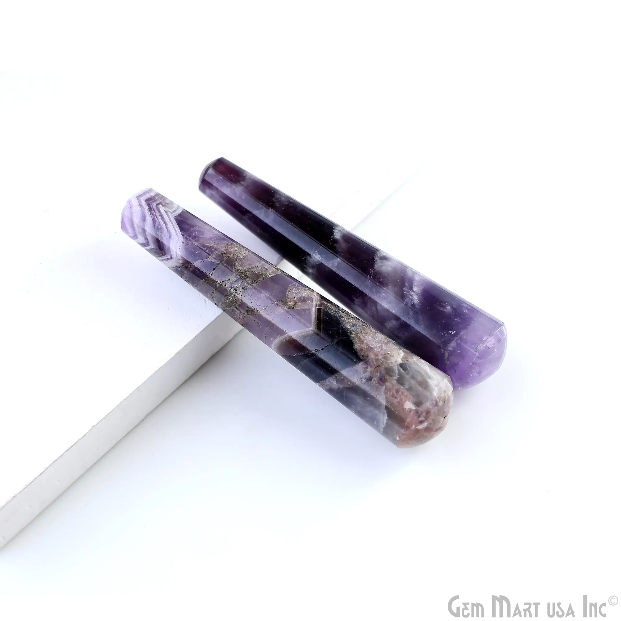 Amethyst Massage Wand Terminate Gemstone, Metaphysical, Crystal Pencil Point, Crystal Tower, Chakra Stone, Healing Crystal 3-4Inch