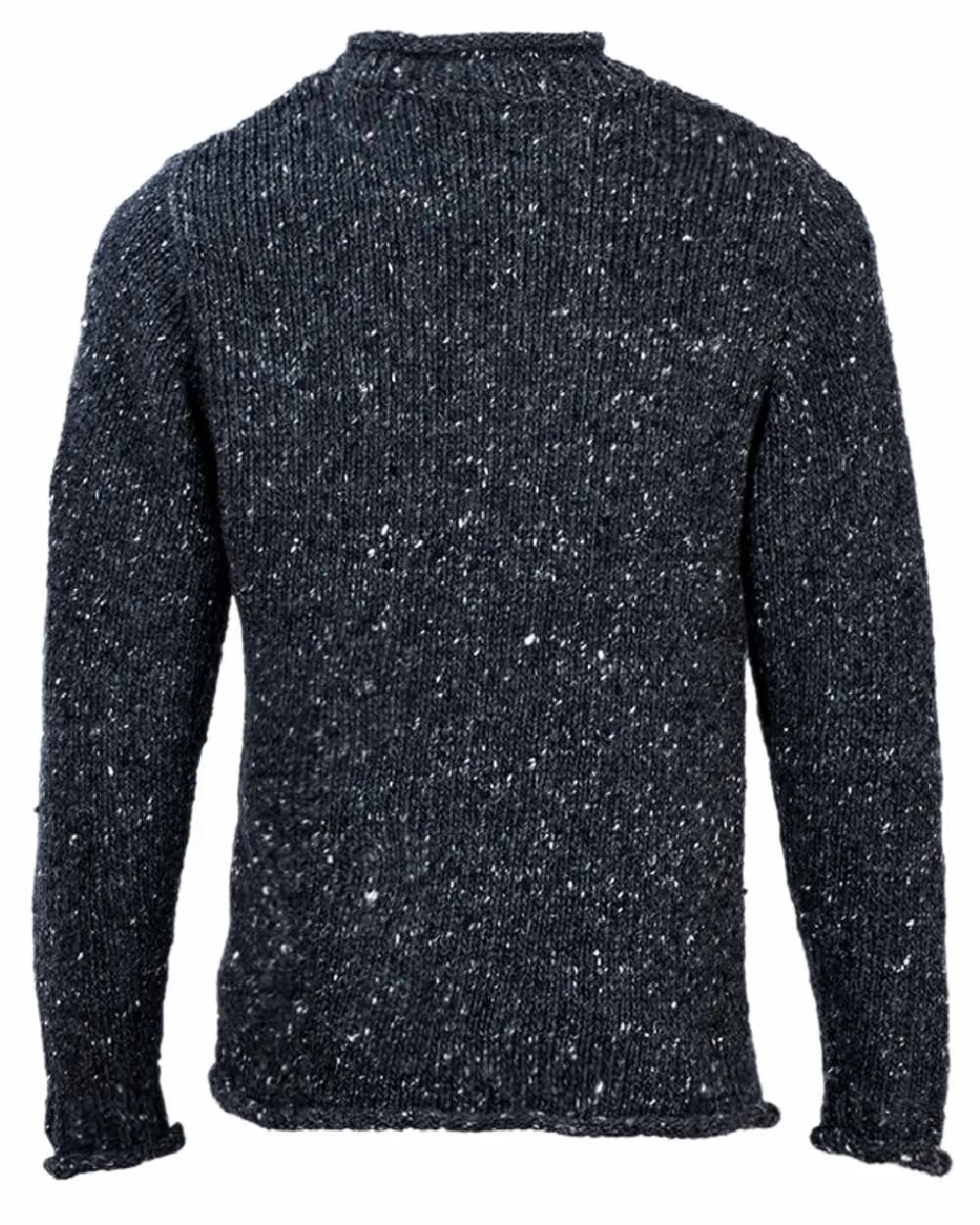 Aran Donegal Wool Crew Neck Sweater