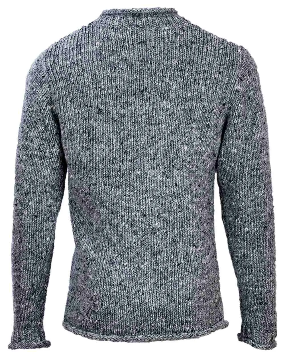 Aran Donegal Wool Crew Neck Sweater