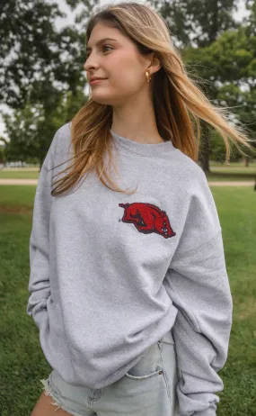 arkansas chenille sweatshirt