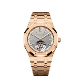 Audemars Piguet Royal Oak 26730OR.OO.1320OR.05 Selfwinding Flying Tourbillon Rose Gold Grey Dial (2024)