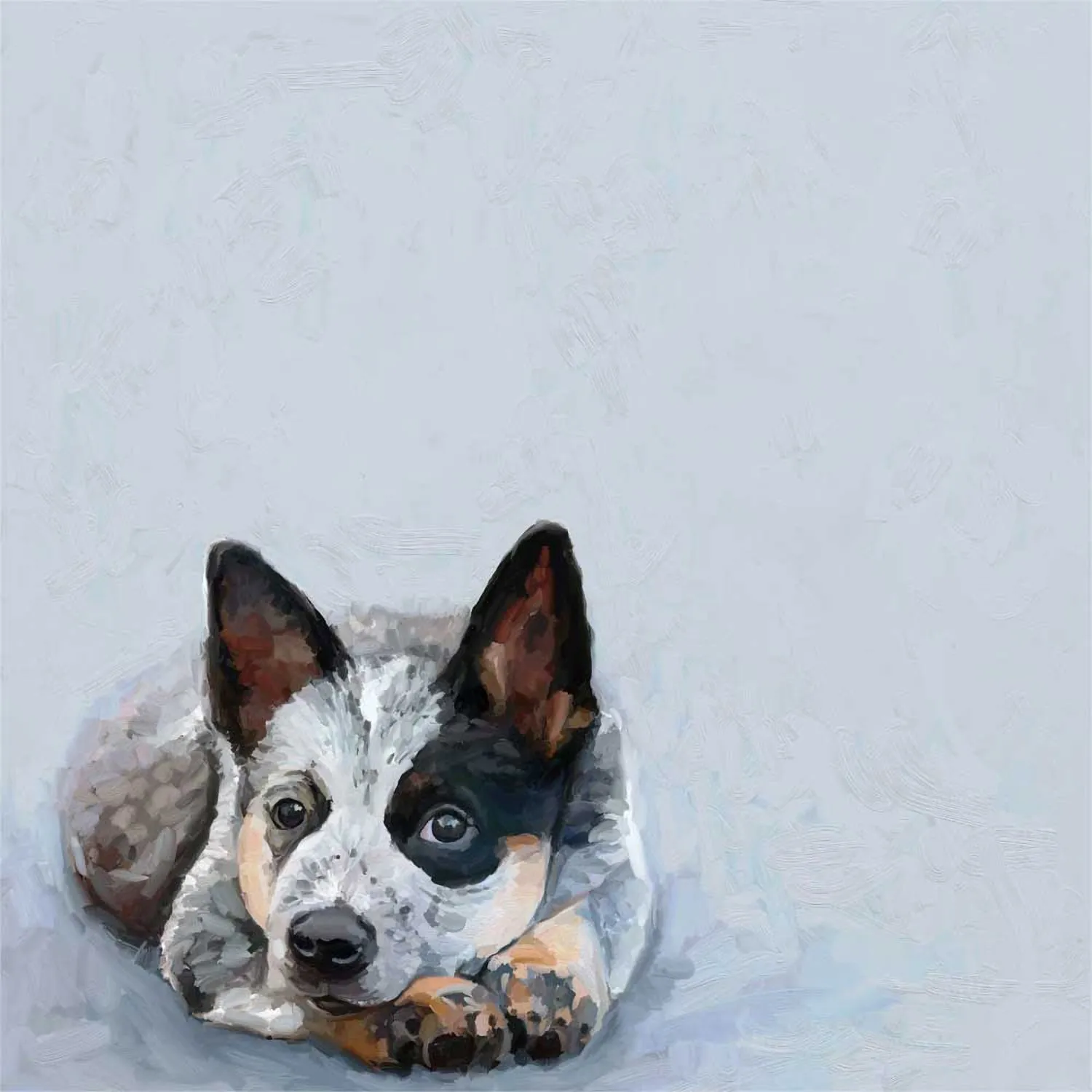 Best Friend - Sweet Blue Heeler Canvas Wall Art