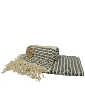 Black/Cream - ARTG Hamamzz peshtemal towel