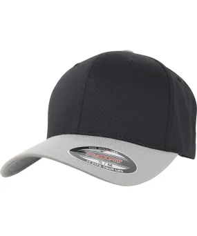 Black/Silver - Flexfit woolly combed 2-tone (6277T)