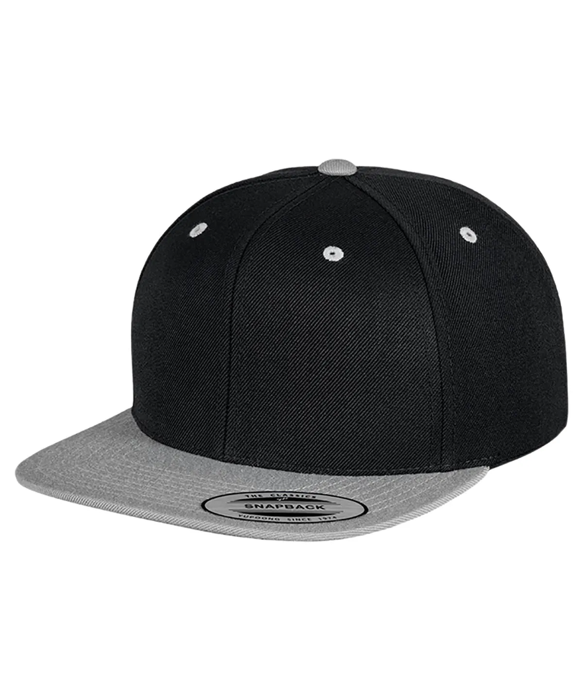 Black/Silver - The classic snapback 2-tone  (6089MT)