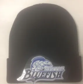 Blue Fish Embroidered Knit Hat