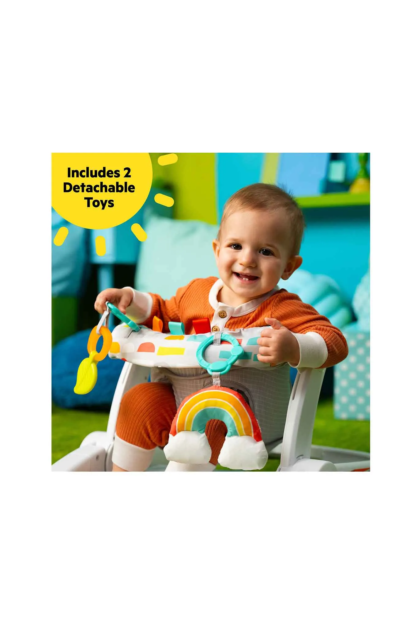 Bright Starts Learn To Sit  2-in-1 Sit Up Floor Seat