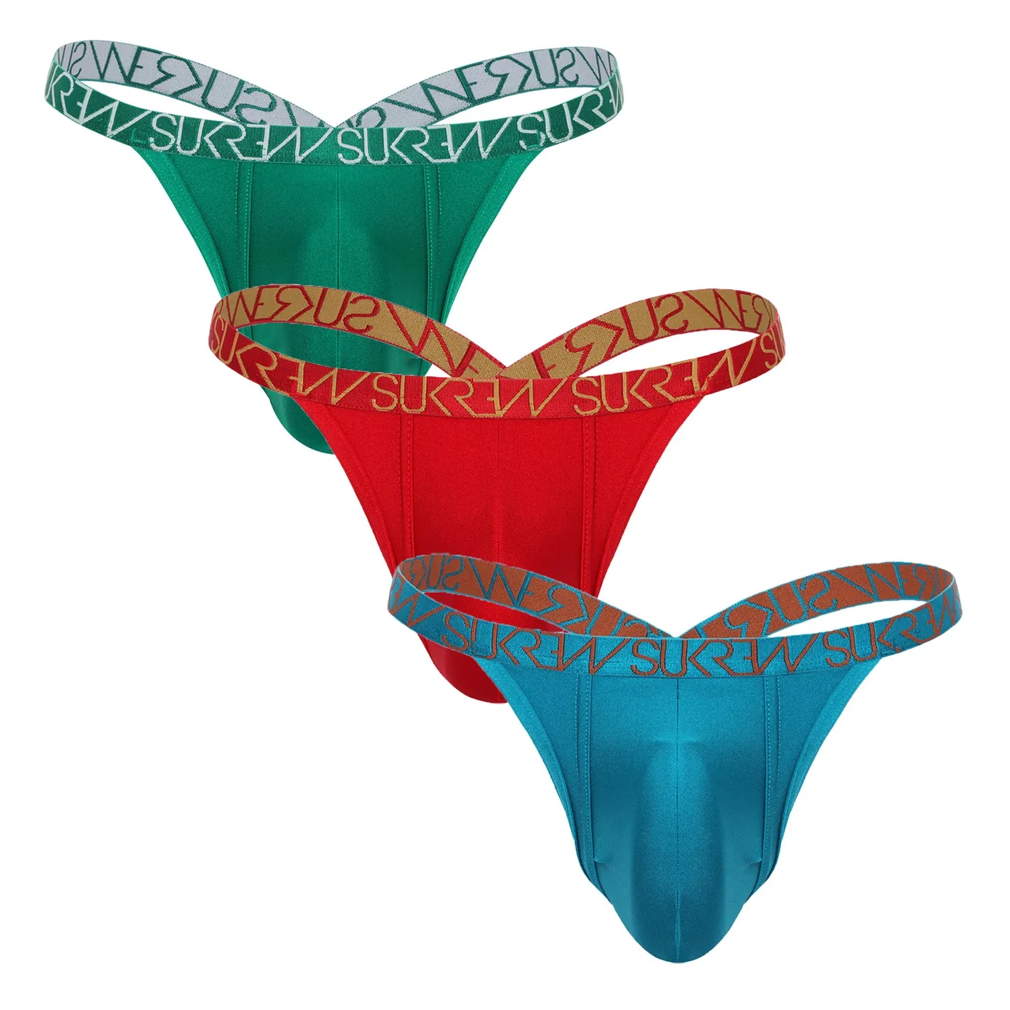 Bubble Thong Multipack - Emerald, Ruby & Topaz