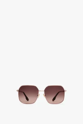 Chain Frame Sunglasses in Rose