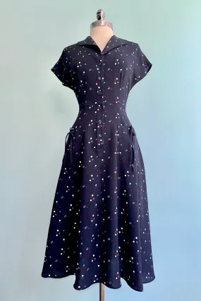 Chalk Polka Dot Liza Dress by Collectif