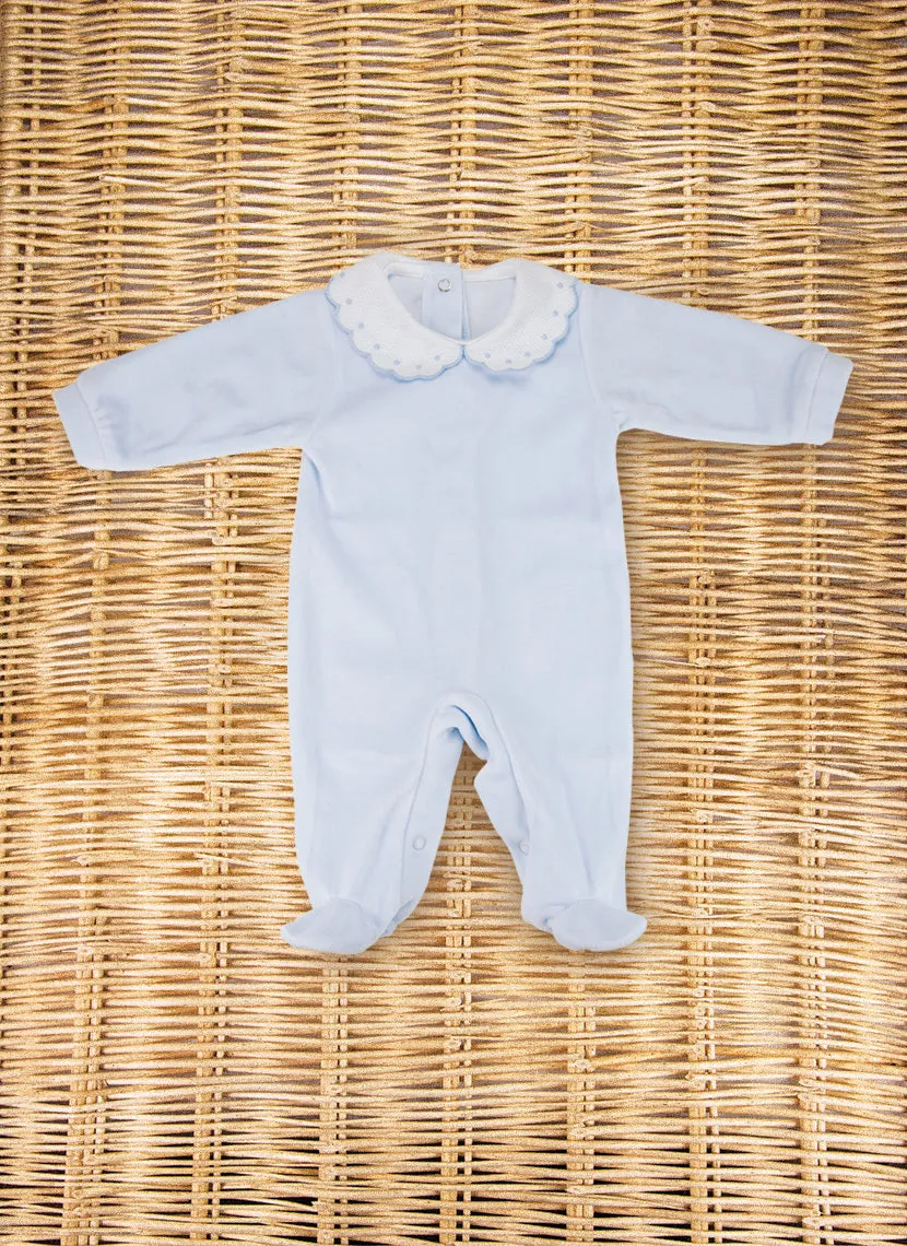 Chenille Sleepsuit Pois