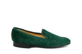 CHURCHILL VELVET SLIPPER - Green