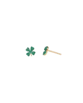 Clover Pavé Studs