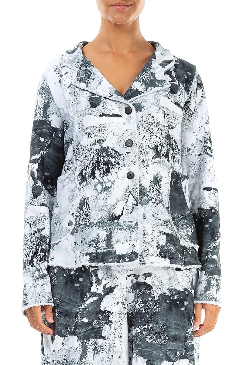 Collar Marble Cotton Jacket