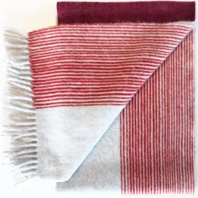 Colour Block hand printed Angora Wool scarf - Staffa 6 menswear