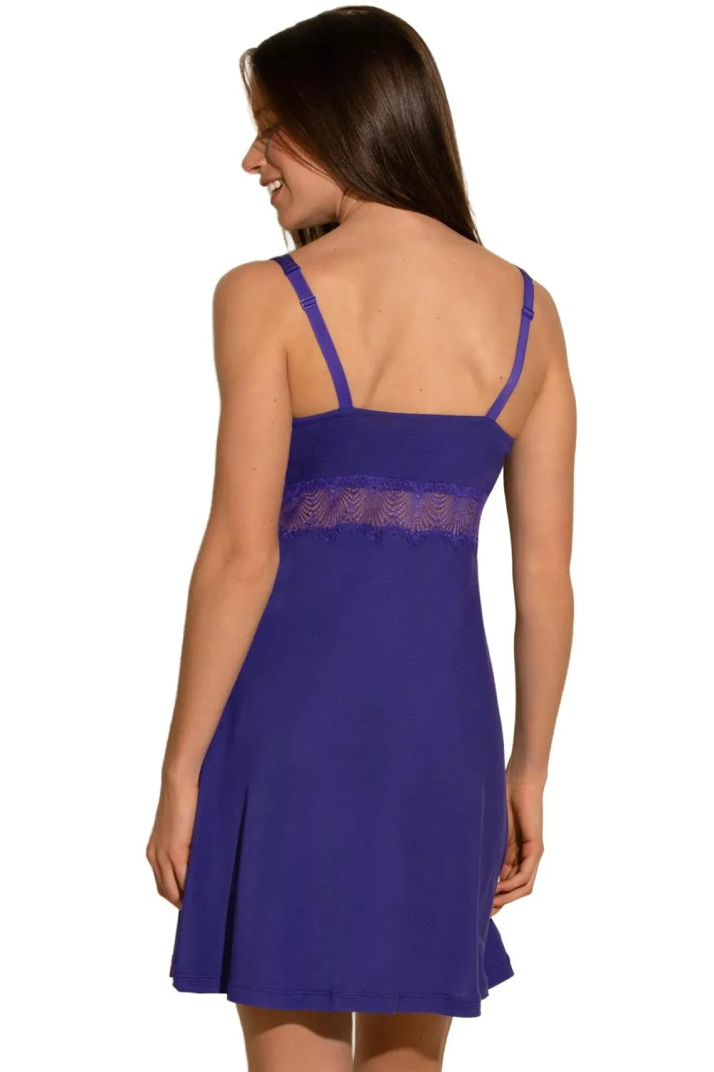 Cosabella Allure Sleep Curvy Chemise, Violet (ALLSW2722)