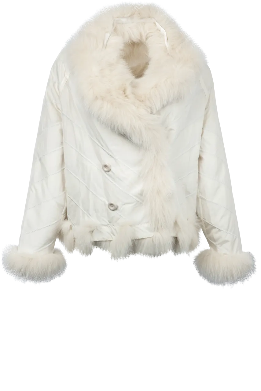 Diomi Silk Fox Bomber Jacket