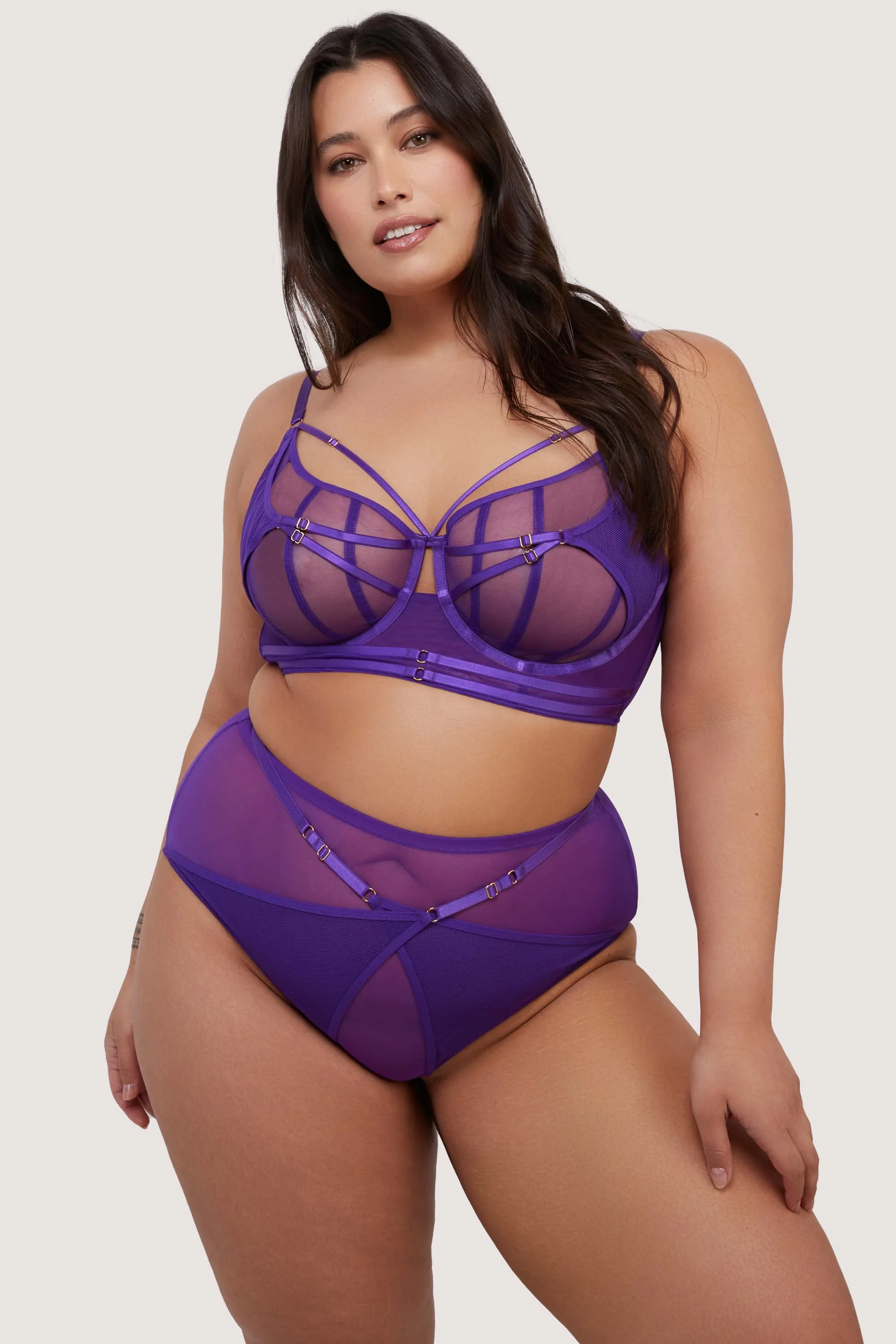 Eddie Purple Crossover Wrap Set