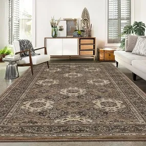 GARVEE 11x15 Rug Large Premium Thick Rug Traditional Area Rug Non-Slip Carpet Non-Shedding Esay-Cleaning Rug Vintage Bohemian Rug for Living Room Bedroom Farmhouse Dining Room Office,11x15