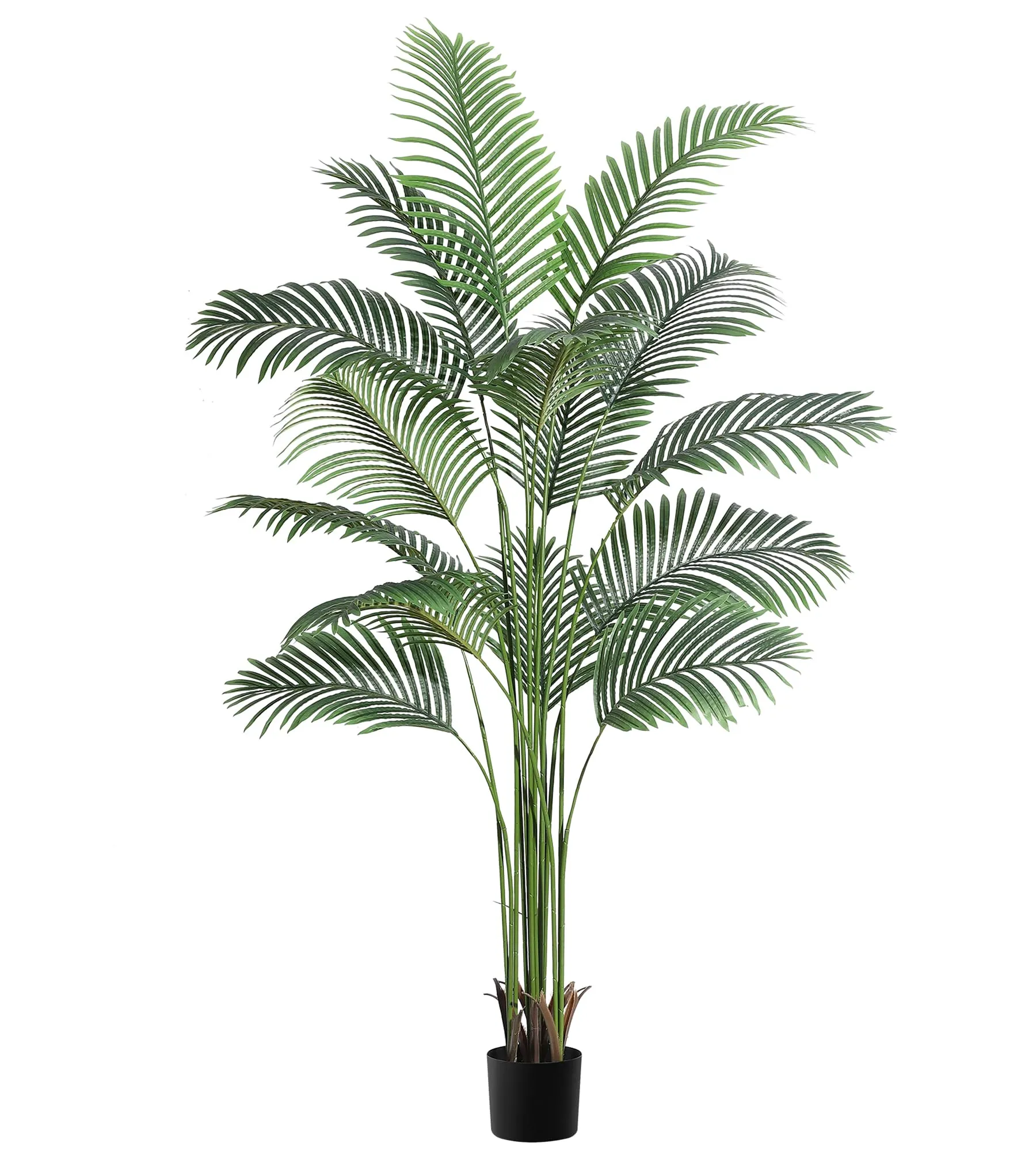 GARVEE 7ft Artificial Palm Tree with 15 Trunks, Realistic Areca Palm Silk Plant, Durable Polyester, Adjustable Leaves, Indoor/Outdoor Decor