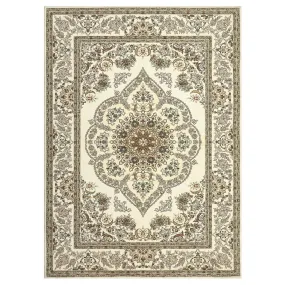 GARVEE Boho Floral Medallion 8x10 Area Rug, Washable Yellow Printed Carpet with Non-Slip Soft Low-Pile for Bedroom, Living Room, Office, Yellow