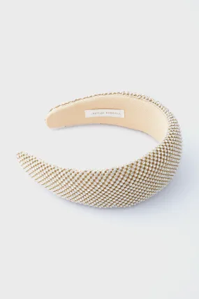 Gold Diamante Bellamy Puffy Headband