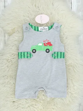 Grey Watermelon Truck Romper