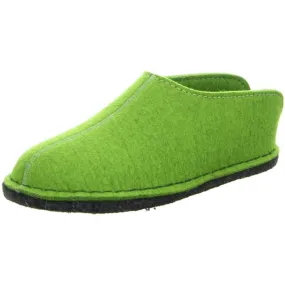 Haflinger Slippers green male Sandals Clogs  Wool felt