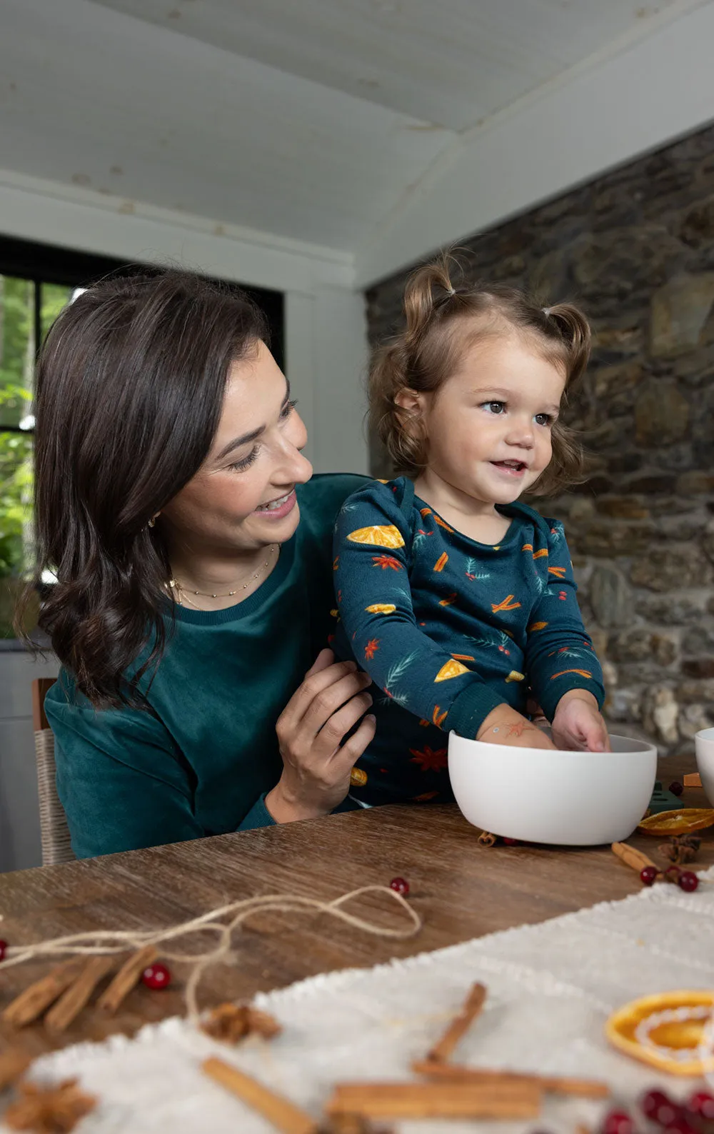 Holiday Garland Infant Pajamas