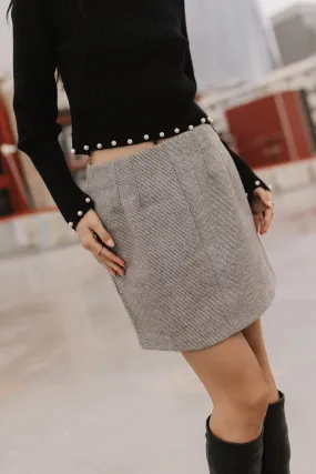 Kasey Wool Blend Skirt - FINAL SALE