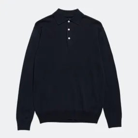 Knit Polo 12G - Navy