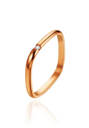 Levaine Minimalist Micro Cubic Zirconia Ring