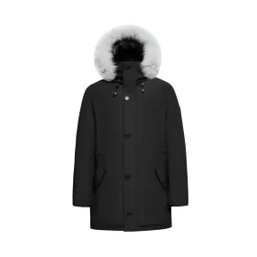 Men's Deluxe Parka Coat - (Blue Fox Trim)