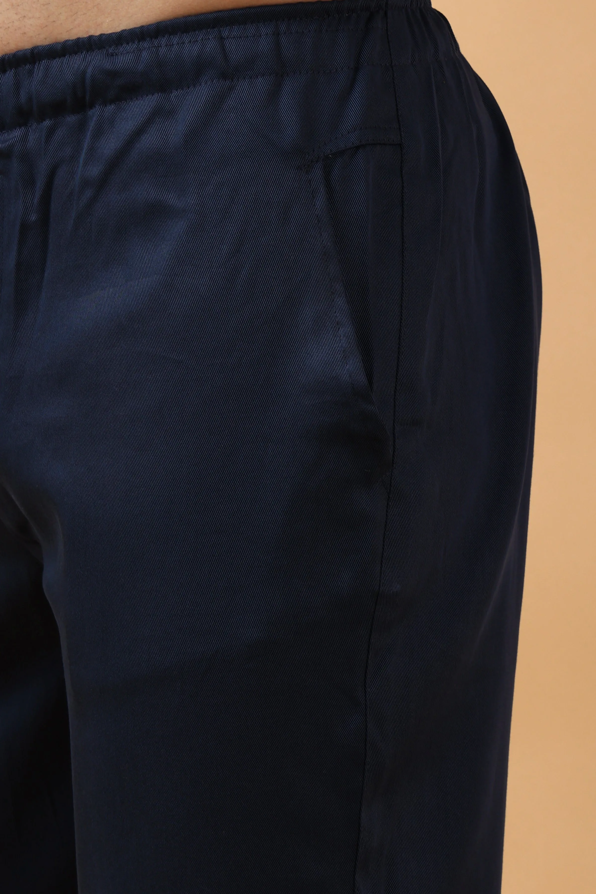 Navy Midnight Tencel Capri