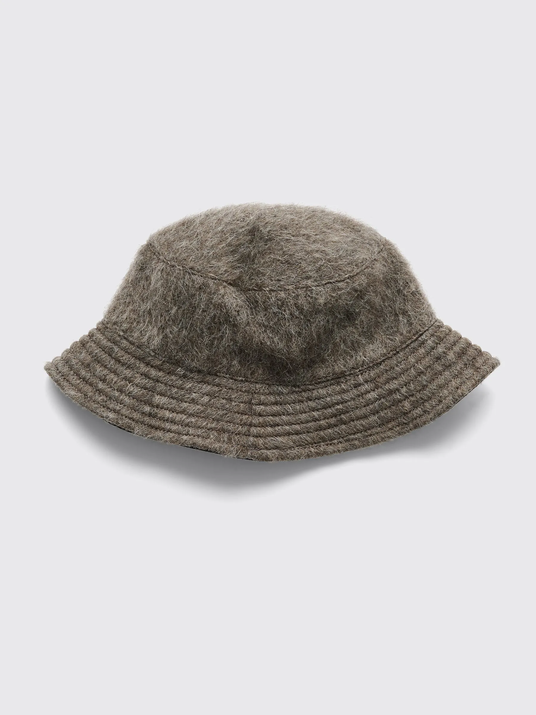 Our Legacy Mohair Bucket Hat Mole Grey