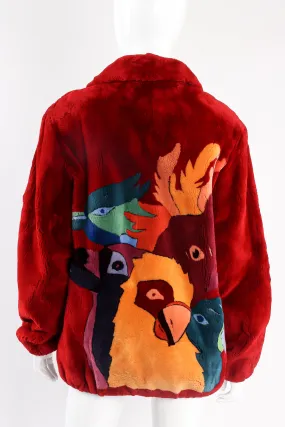 Parrot Pandemonium Fur Coat