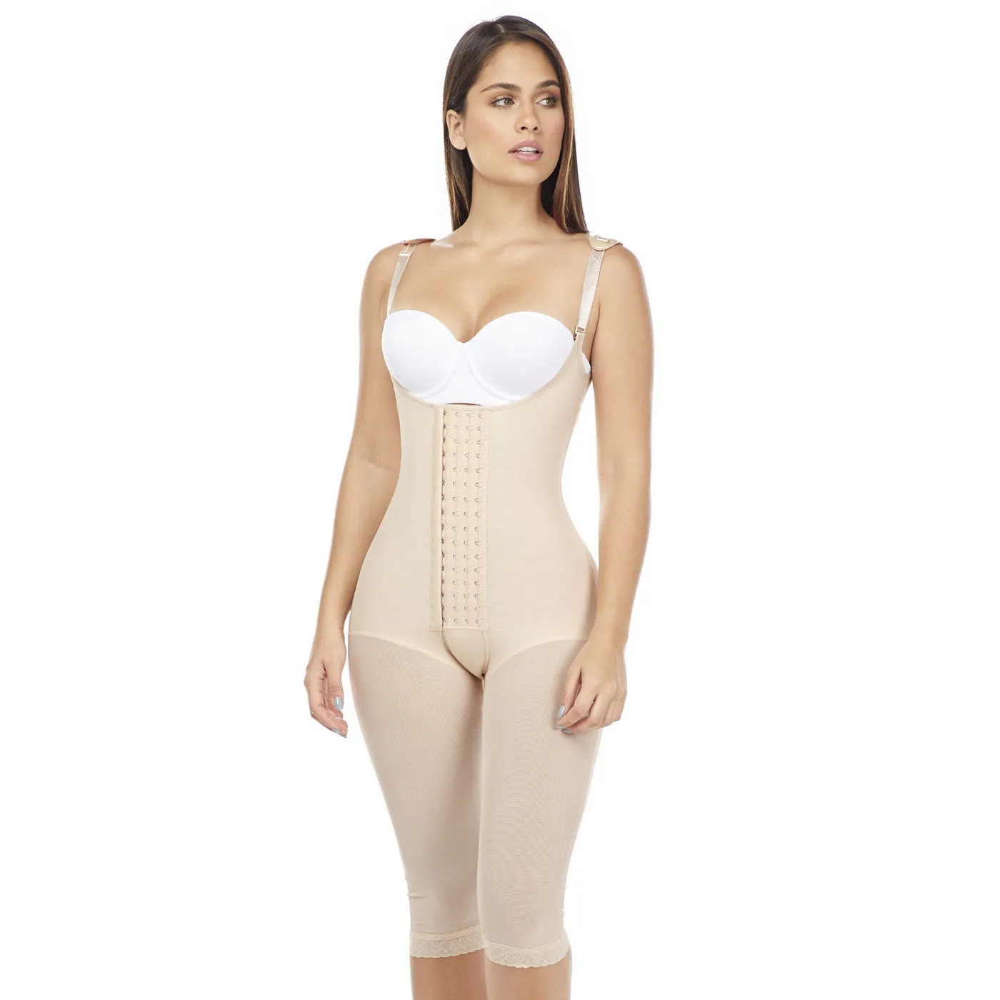 Postsurgical Compression Garment & Postpartum Girdle Mid-back coverage High compression Fajas MariaE 9152