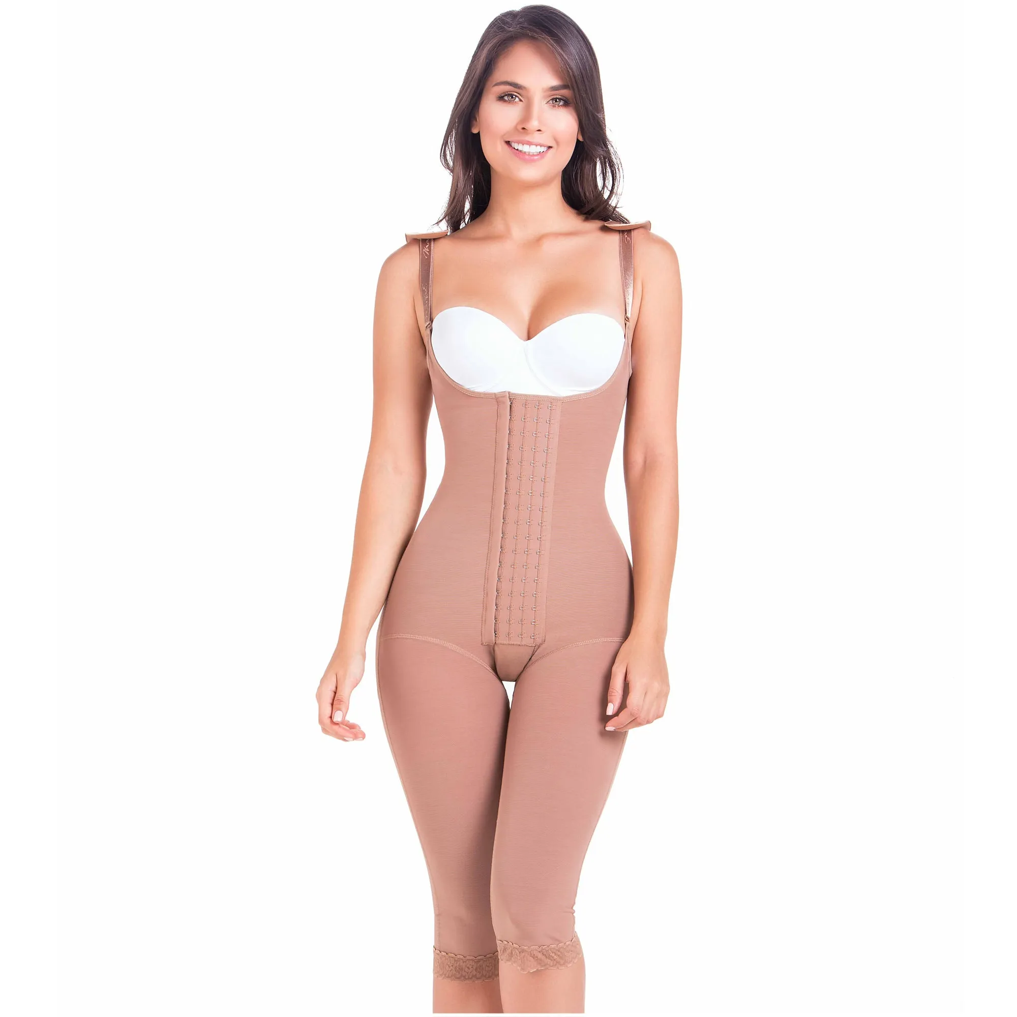 Postsurgical Compression Garment & Postpartum Girdle Mid-back coverage High compression Fajas MariaE 9152