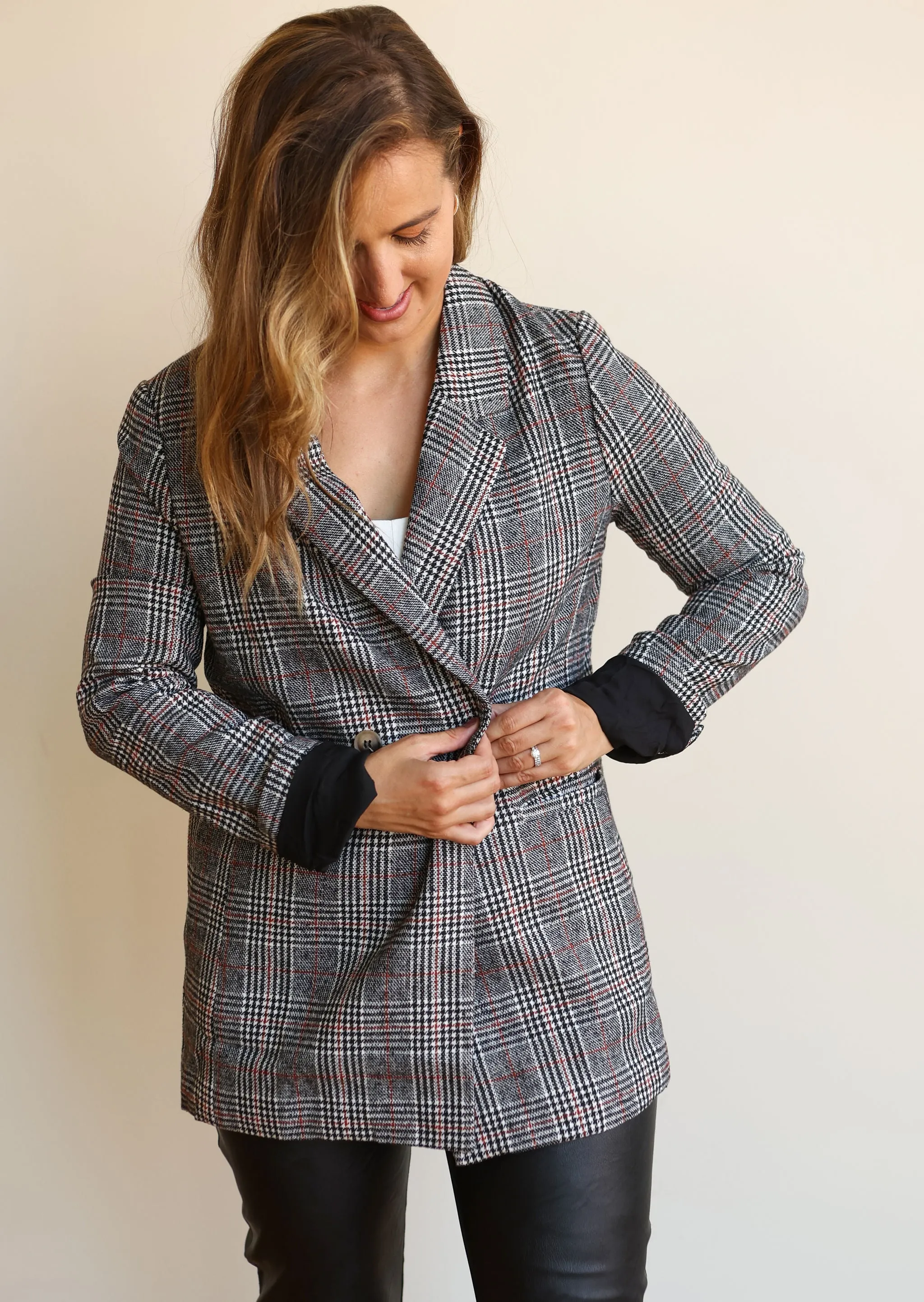 REPUTATION Plaid Blazer