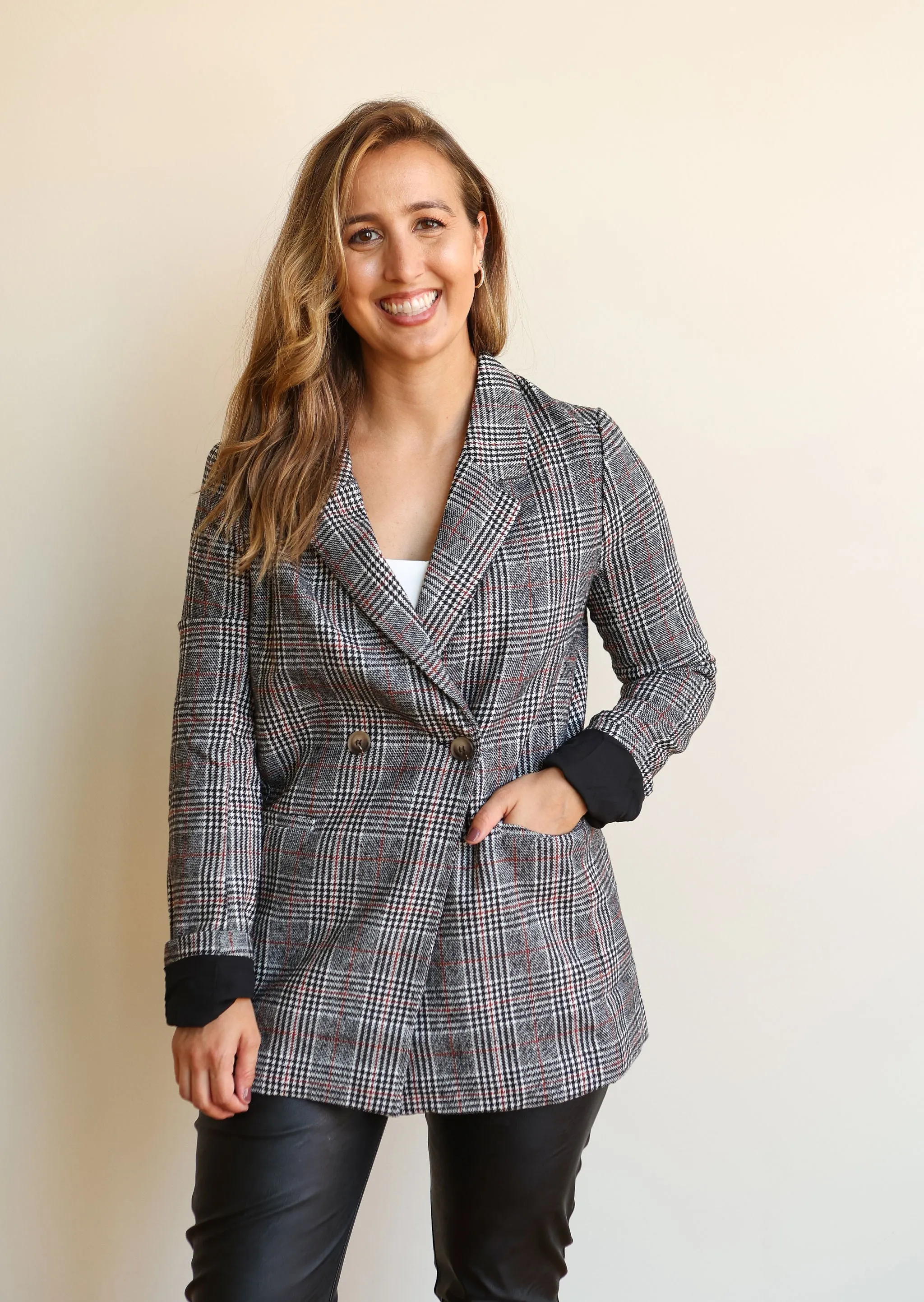 REPUTATION Plaid Blazer